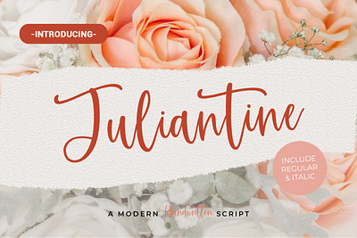 Juliantine font handwrittenfont scriptfont typography