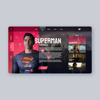 Hello Dribbble! my first shot first shot graphic design hello dribbble heroe web interaction interface landing motion graphics superman superman web ui ui design user experience ux web web design web marketing web page website