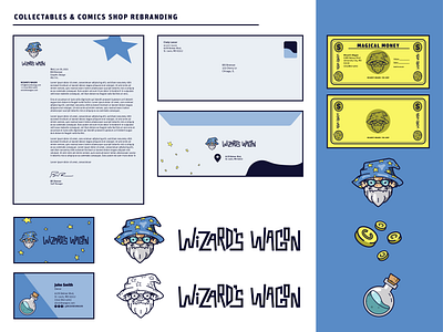 Collectable Shop Logo Rebrand adobe illustrator branding design fantasy icon illustration illustrator logo wizard