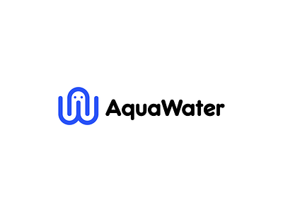 Aqua Water abstract logo app logo branding branding agency connect logo logo design logo design agency logodesigner luxury band minimal brand network tech company
