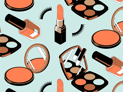 💅💅💅 blush design illustration lipstick makeup nail polish pattern