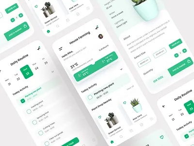 Exploration - House Farming App app design farming farming app mobile app mobile app design mobile ui uidesign