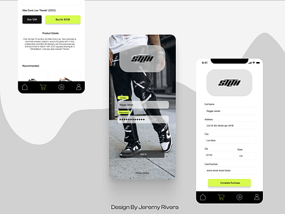 "STLTH Streetwear" Ecommerce Mobile App UX/UI app branding casestudy design illustration logo typography ui ux vector