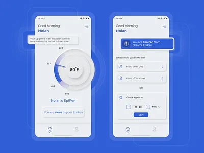 Medicine Tracker Neumorphic App clean interface color pops graphic design high contrast medicine tracking app neumorphism ui design