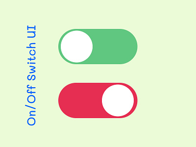 On/Off switch UI dailyui design figma ui uiux ux webdesign
