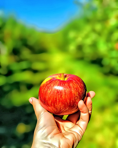 Red Apple Art apple apples arm art artwork colors design foodart freshy health healthyart nature red