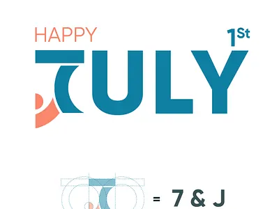 1st July 1st branding graphic design happy icons july logo