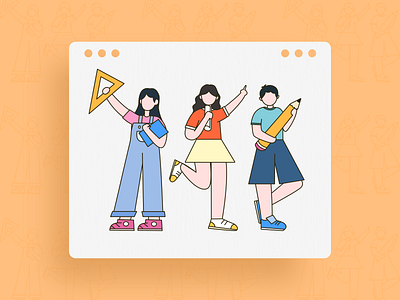 Character illustration design icon illustration logo ui