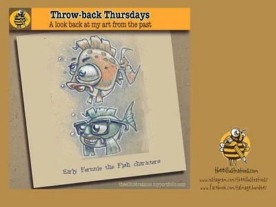 Throwback Thursday - Fish characterdesign childrens illustration design digital art drawing fernniethefish fish illustration