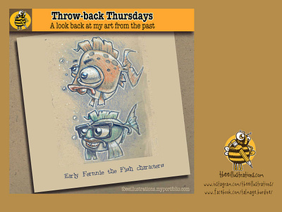 Throwback Thursday - Fish characterdesign childrens illustration design digital art drawing fernniethefish fish illustration