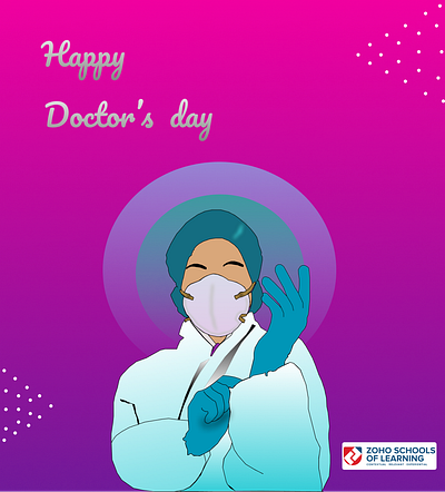 happy doctor's day illustration