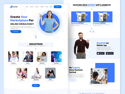 Online Consultancy - Landing page appdesign branding graphic design logo productdesign webdesign