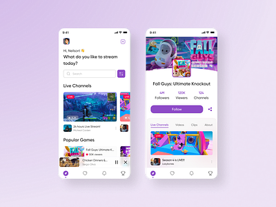 Live Streaming Platform App dailyui live livestremapp uidesign uiux