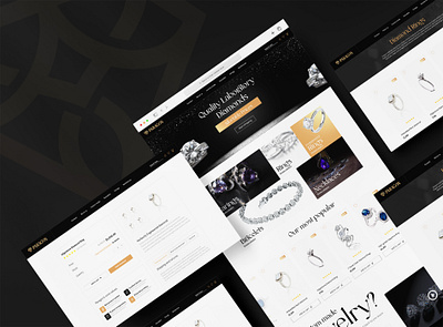 PARAGON | Jewelry business Branding + Website design app branding design desktop diamond diamonds graphic design jewel jewely logo ui ux website website design