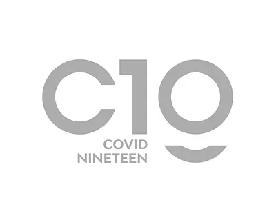 C19 logo Concept branding covid19 graphic design logo ui