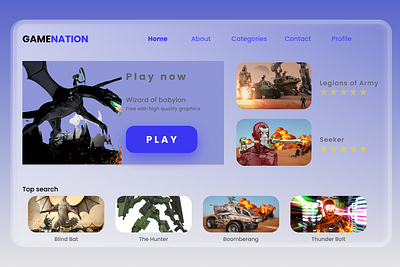 GAME HOMEPAGE branding