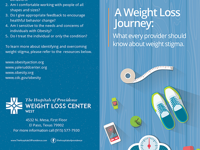 THOP Bariatric bifold brochure graphic design