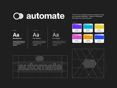 Brand / Logo Concept automation brand colors branding concept dark theme design digital design graphic design illustration logo logo design logo designer marketing minimal design product design purple ui design vector