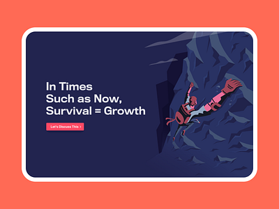 Surviving the pandemic - Illustration character covid graphic design illustration illustrator landing page layout ui visual design