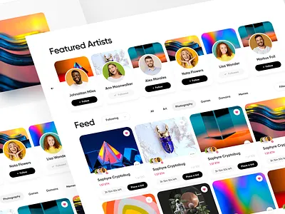 NFT marketplace web app 💎 app application blockchain crypto ethereum interface nft nft app ui ux web