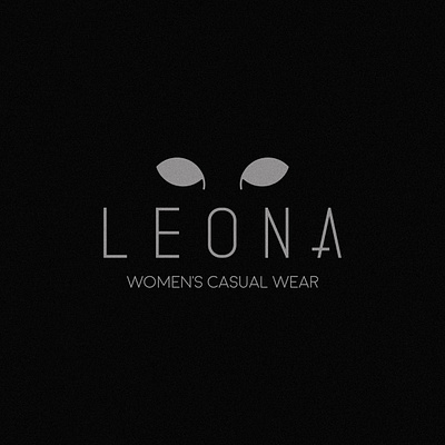 LEONA Women's Wear | 2021 black and white branding casual clothing logo design fashion leona logo logo design logo lounge logo maker logodesign logoinspiration moda vector wear logo