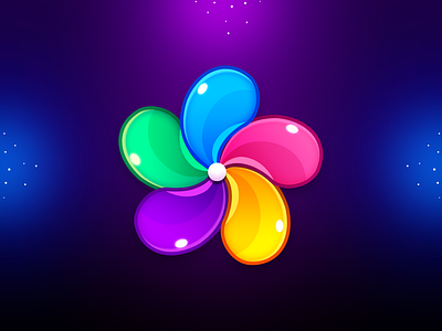 Marble Game: Pinwheel Icon booster icon colorful colorful pinwheel design game game art game design game icon game ui game uiux icon icon design illustration paper wheel paper windmill pinwheel rainbow ui wheel windmill