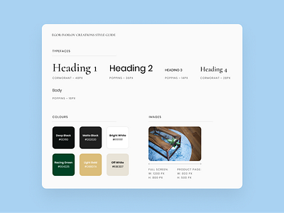 Style Guide clean client design design system simple style guide typography web web design