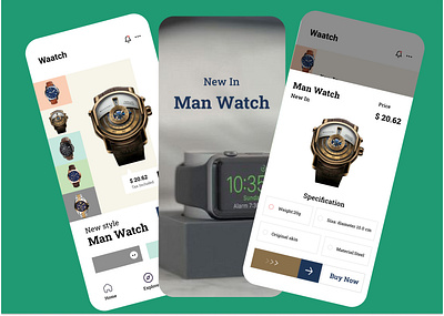 Watch Shop App design design trend ux ui design trend ux ui dribbble best shot trendy ecommerce ecommerce app minimal shop shtor trendy ui ux ui