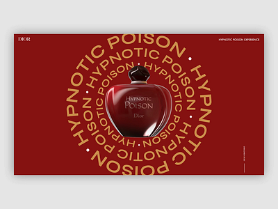 DIOR - Hypnotic Poison aftereffects design dior interaction interface ui ux webdesign