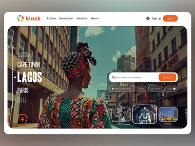 Klook - Travel Agency Website activities african tourism agency branding car rental destinations e commerce experiences hotel booking landing page nigerian woman online agency tourism tours travel travel booking travel inspiration ui ux web design