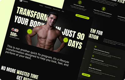 FitFortune – High-Converting Landing Page for a Personal Trainer copywriting landing page ui ux ux design web design