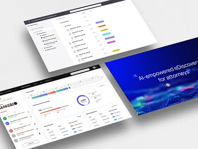 AI e-discovery tool for legal teams branding design system product design ui ux visual design