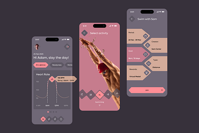 Sports Tracker ⟡ Health Tracker ⟡ UX/UI activity app cycling design fitness health healthcare ios mobile product design running sport swimming tracker ui ux workout builder