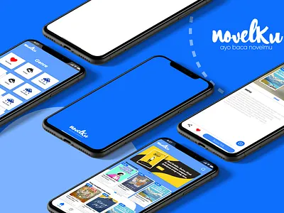 NOVELKU animation app branding design graphic design illustration logo ui ux website