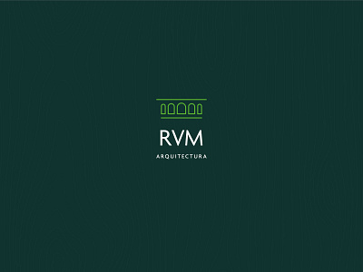 RVM — Arquitectura architecture black brand brand design brand identity branding design graphic design green logo m office r t shirt v