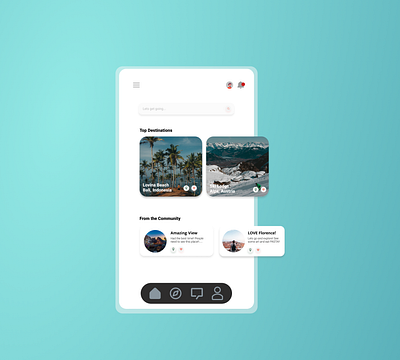 Travel App Concept app design figma graphic design mobile ui ux