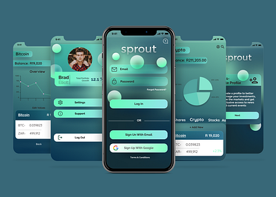 Sprout App Concept app design figma ux