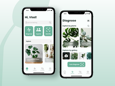 Planto. Tracking plants care app apps design figma graphic design illustration uidesign ux uxdesign