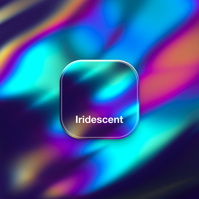 Iridescent App Icon 3d abstract app icon bold colourful gradient icon iridescent