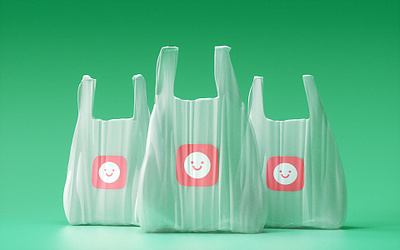 Plastic Bag 3d cinema4d design illustraion illustration octane plastic recycling