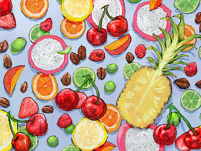 Fruits and Coffee