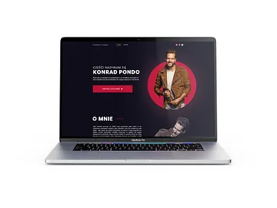 Konrad Pondo WebSite graphic design ui ux web