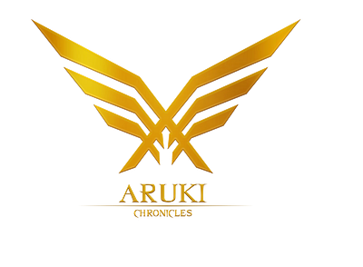 Aruki chronicles design logo logo design vector