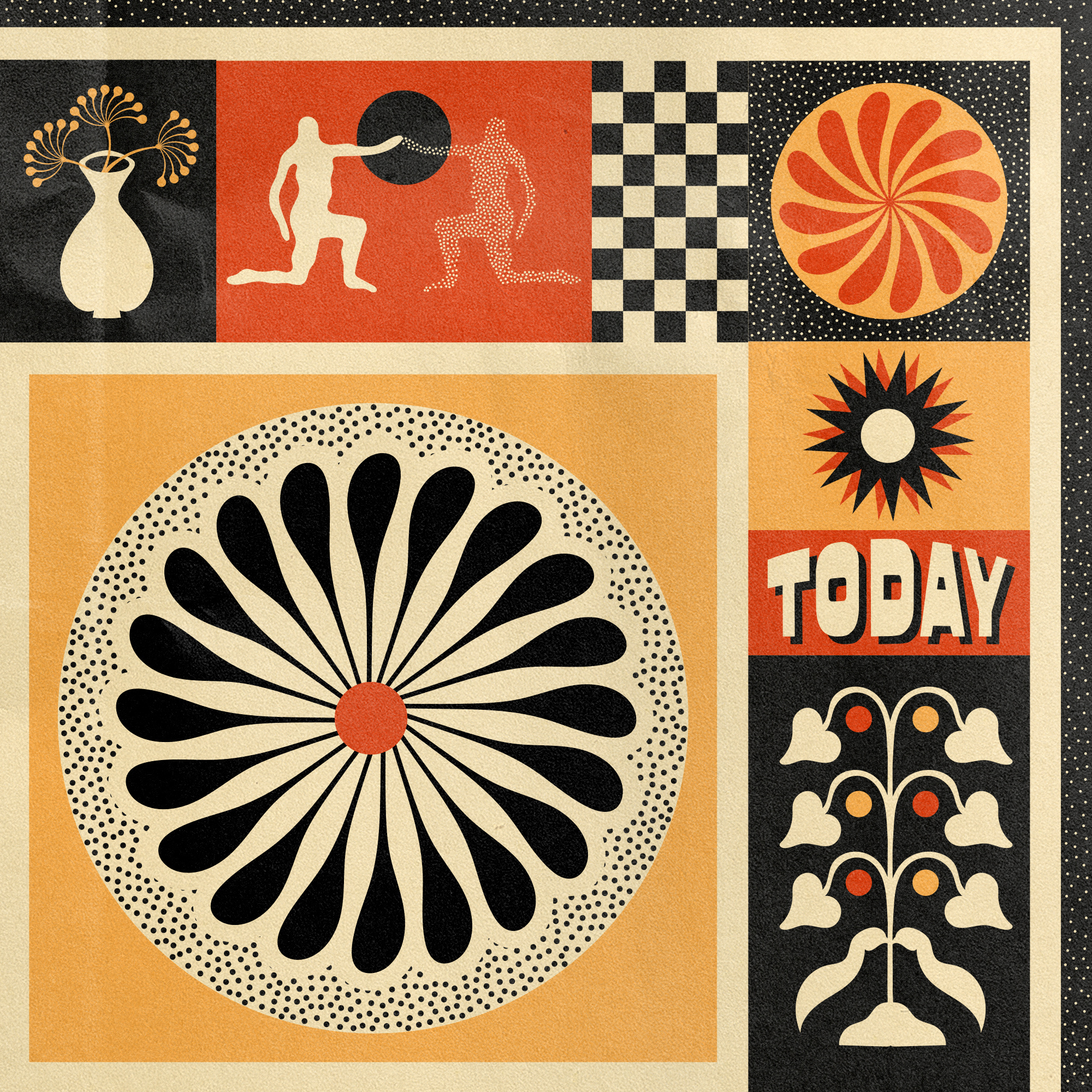 Today apperal branding color design graphic design illustration illustrator logo retro type type design typograpgy vector vintage
