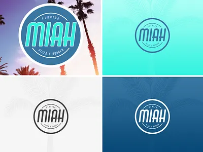 Miah - Florida Pizza & Burger design graphic design illustration logo