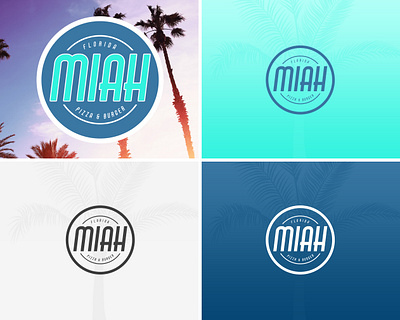 Miah - Florida Pizza & Burger design graphic design illustration logo