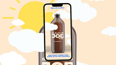 The Classic Cold Joe To-go Ad branding design digital illustration