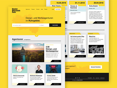 Landingpage - UI Design branding design illustration landingpage ui yellow