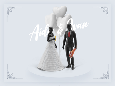 REDNECK wedding 3d design desktop ui ux web design website wedding