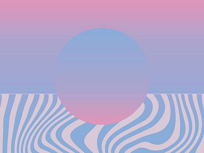 Summer Sky aesthetic blue branding circle color design gradient gradients graphic design illustrator marketing minimalistic pink purple wavy